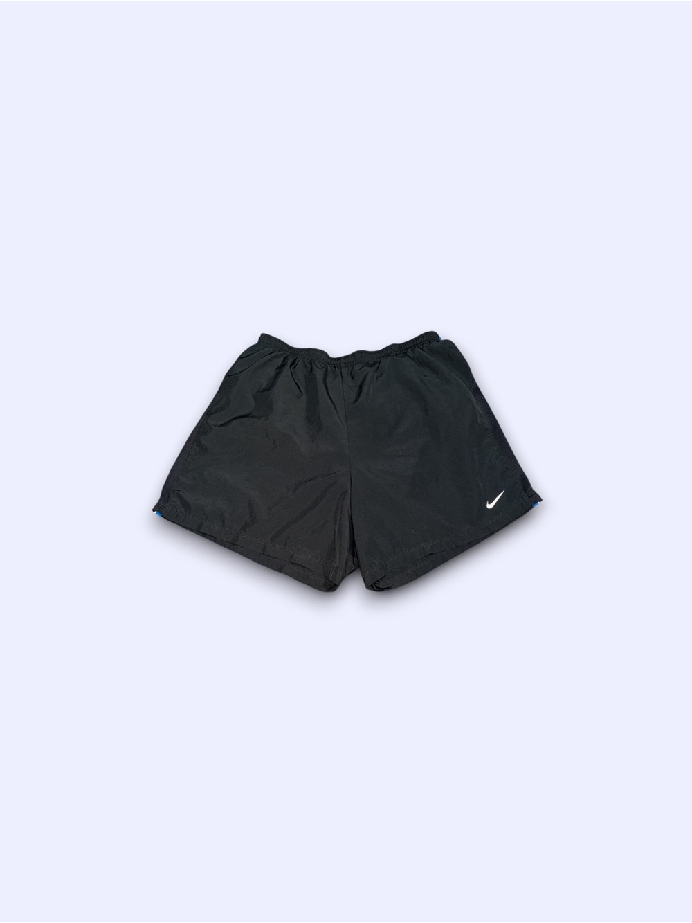 Nike sportswear dri-fit striped running shorts black & blue mens large - Picture 1 of 4